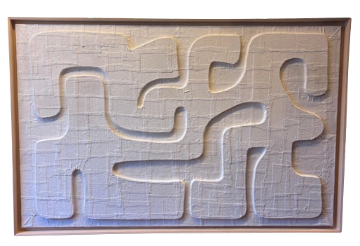 Contemporary French XXL Plaster Abstract