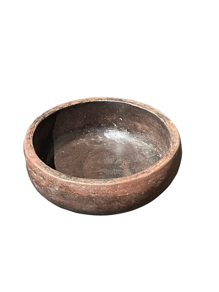 19thc Indonesian Round Stone Bowl