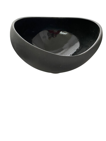Contemporary American Black Glazed Bowl