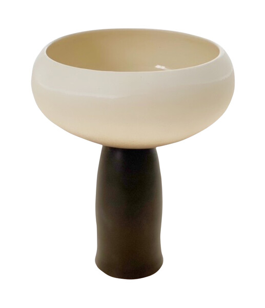 Contemporary American Ceramicist Sandi Fellman Elevated Footed Bowl