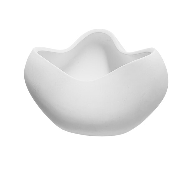 Contemporary Danish Designed White Curved Bowl