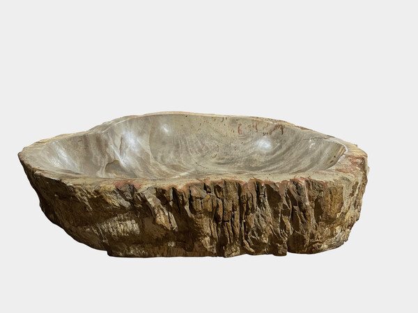 Contemporary Indonesia Petrified Wood Bowl