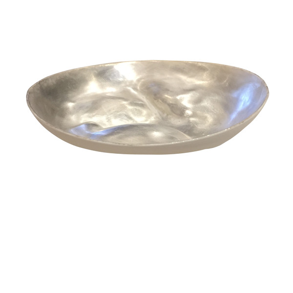 Contemporary Italian Silver Leaf Small Bowl