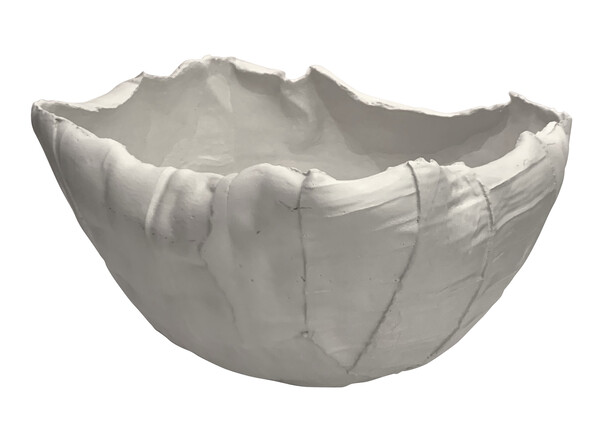 Contemporary Italian White Porcelain Bowl