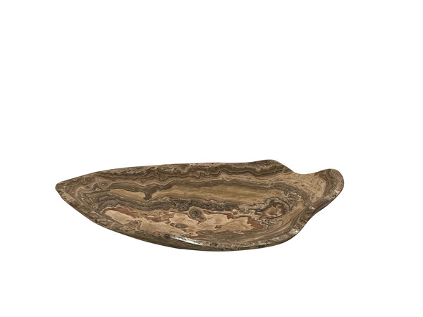 Contemporary Moroccan Free Form Onyx Bowl