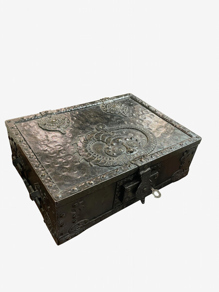 19thc Italian Decorative Steel Box