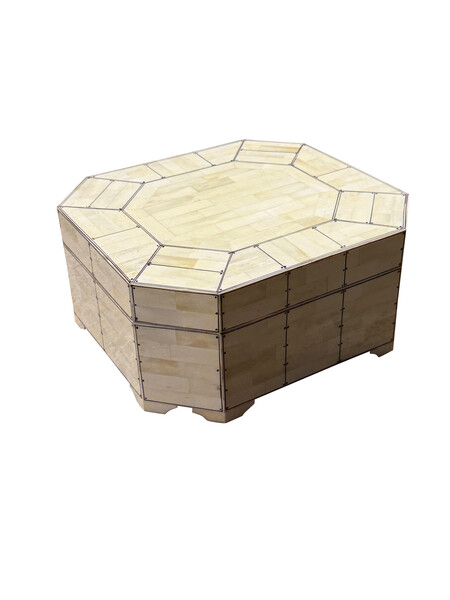 Contemporary India Octagonal Shaped Bone Box