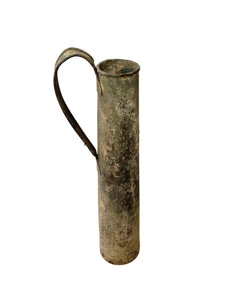 19thc Chinese Slim Brass Water Vessel