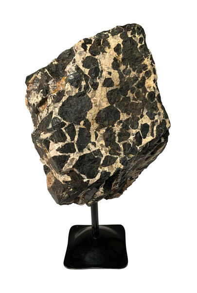 Brazilian Black Tourmaline Stone On Stand