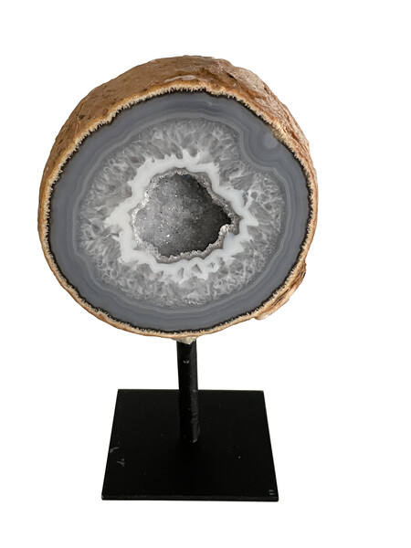 Brazilian Thick Slice of Agate on Stand