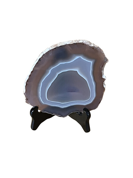 Brazilian Thin Slice of Agate on Stand