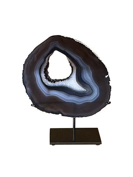 Brazilian Thin Slice of Agate on Stand
