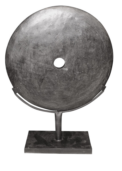 Contemporary Chinese Black Stone Disc