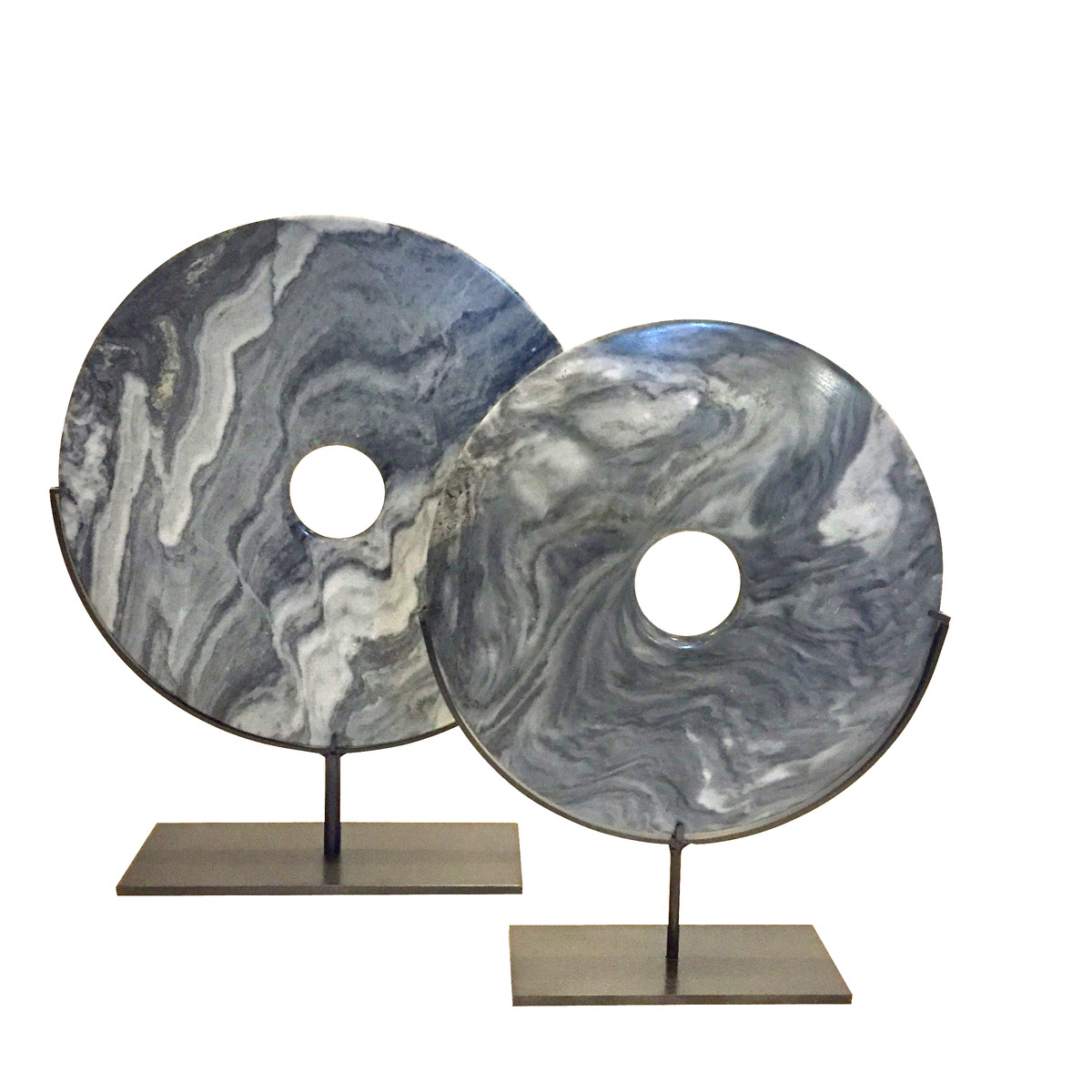 Balsamo Antiques Contemporary Chinese Grey / White Stone