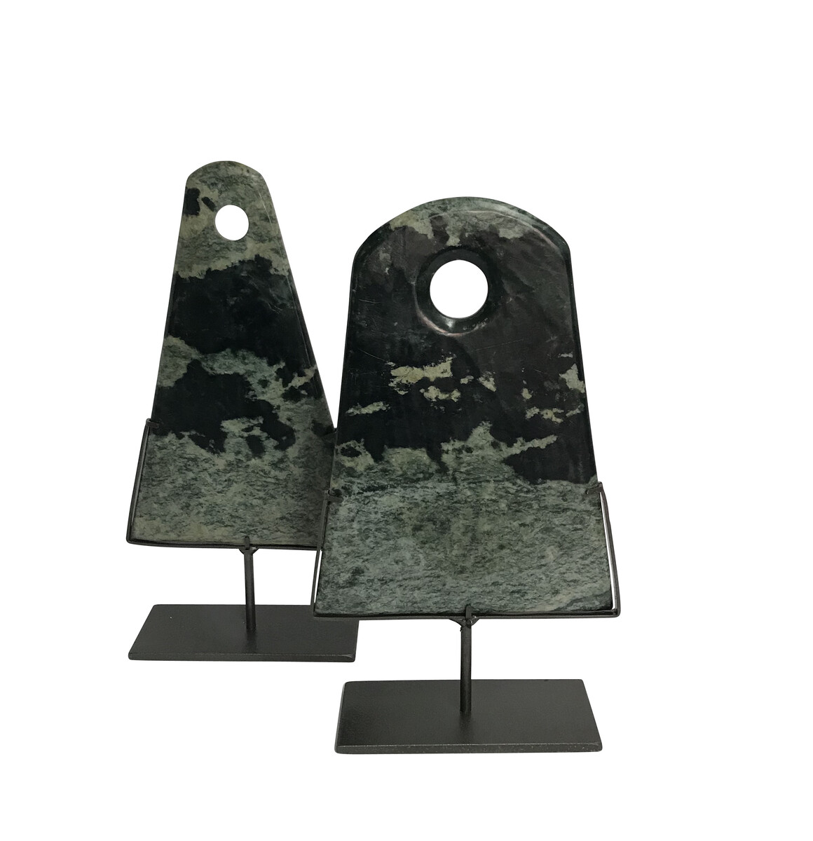 Balsamo Antiques | Contemporary Chinese Set of Two Triangle Shaped ...