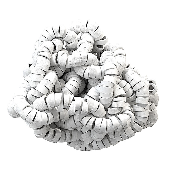 Contemporary French Porcelain Rope Sculpture