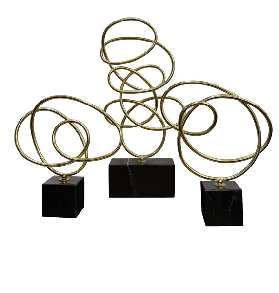 Contemporary Indian Brass Free Form Sculpture