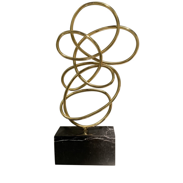 Contemporary Indonesian Brass Free Form Sculpture