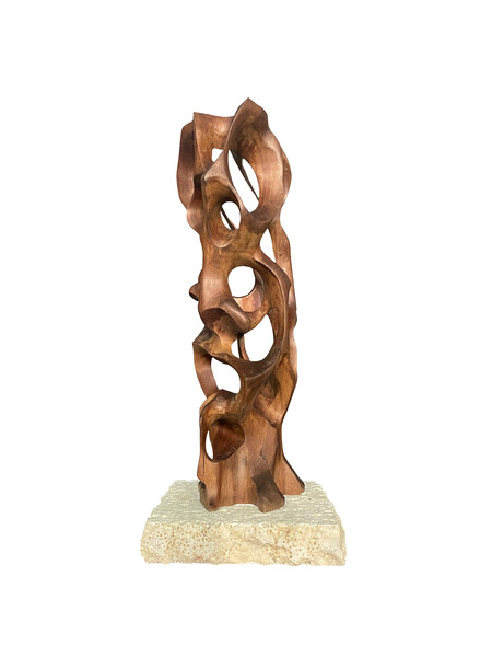 Contemporary Italian Carved Wooded Sculpture