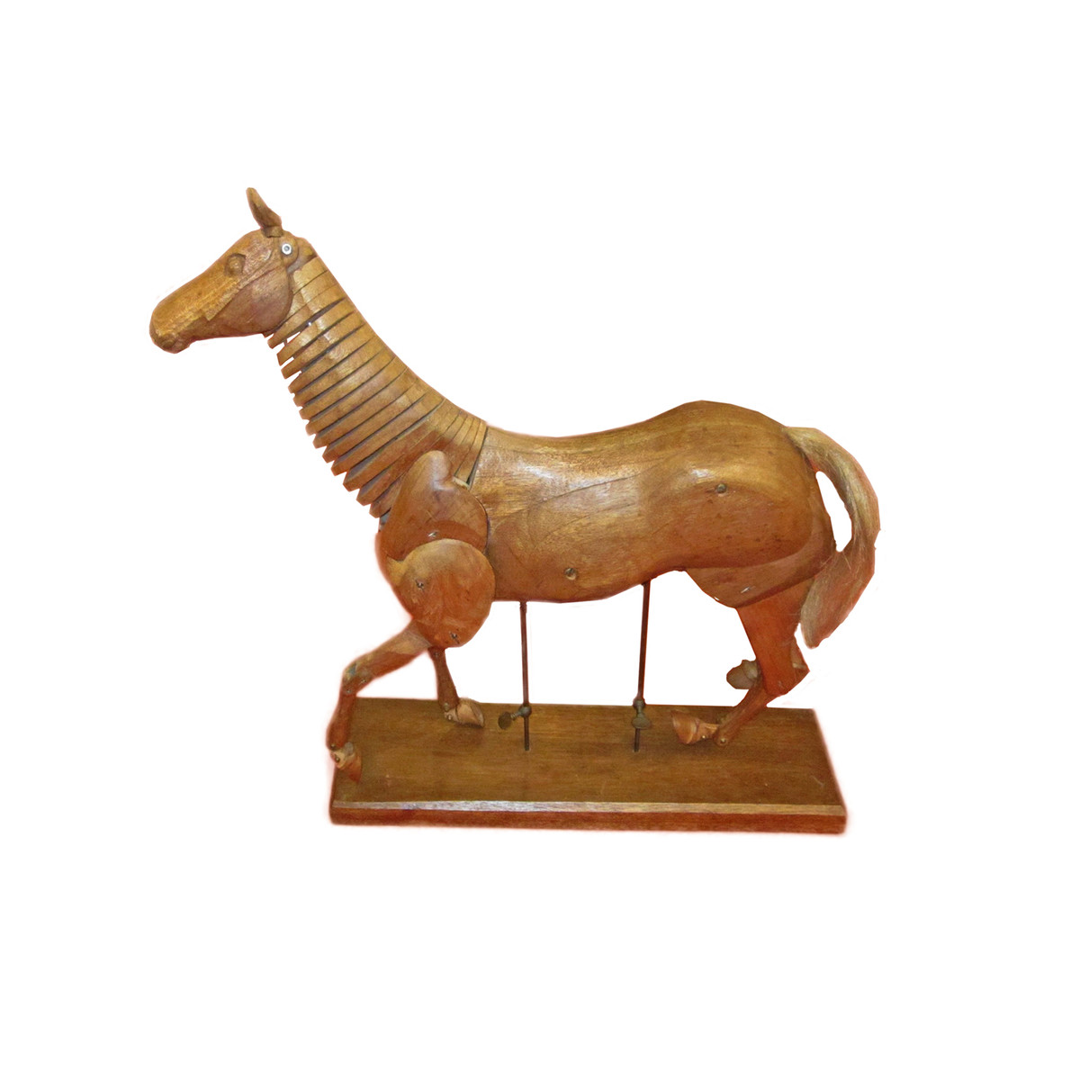 Balsamo Antiques 1920's Italian Wooden Reticulated Horse on Stand