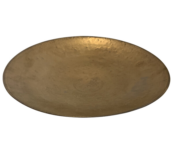 Contemporary American Ceramicist Bronze Glazed Plate