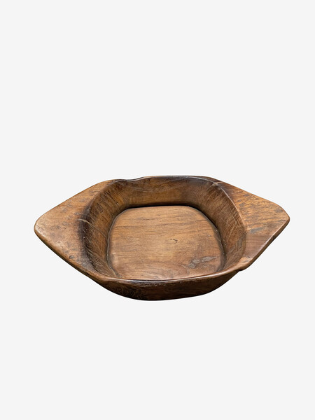 1950's Chinese Two Handled Teak Tray