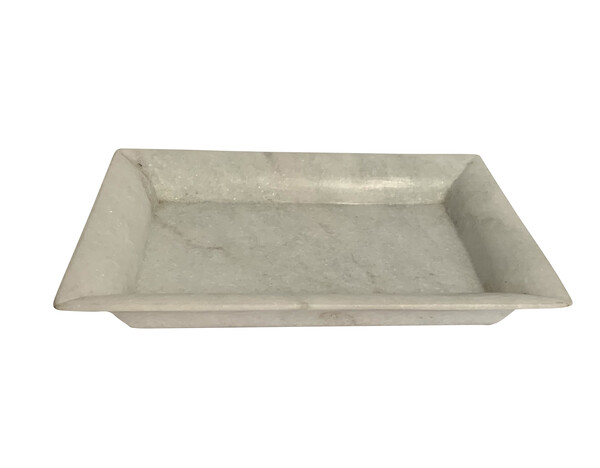 Contemporary Indian Rectangular Marble Tray