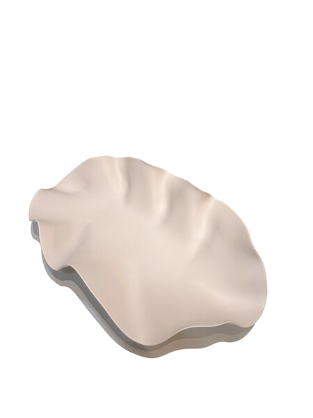 Contemporary Italy Fine Ceramic Free Form Shaped Tray