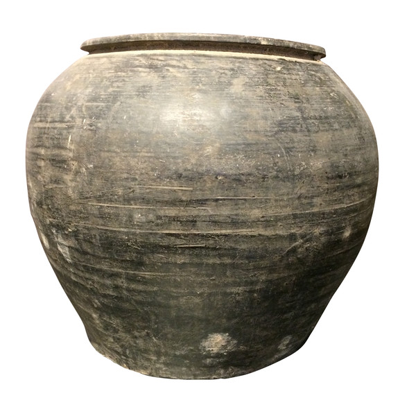 Chinese  Charcoal Gray Vases