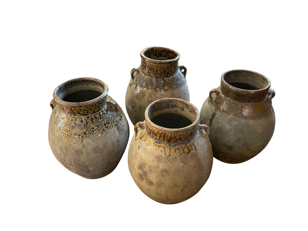 19thc Chinese Patterned Ceramic Vase