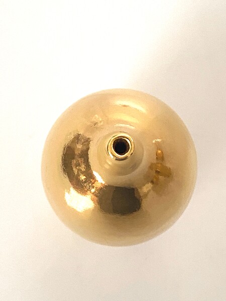 Contemporary American 22K Gold Luster Stoneware Vase
