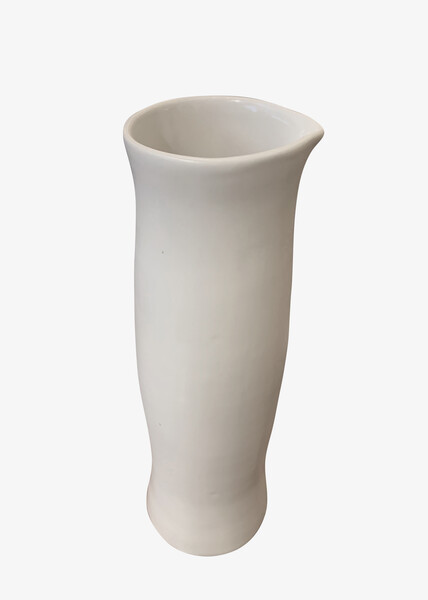 Contemporary American Ceramicist Sandi Fellman White Glazed Pitcher