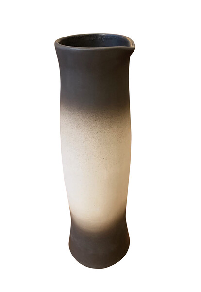 Contemporary American Ceramicist Sandi Fellman Ombre Pattern Pitcher