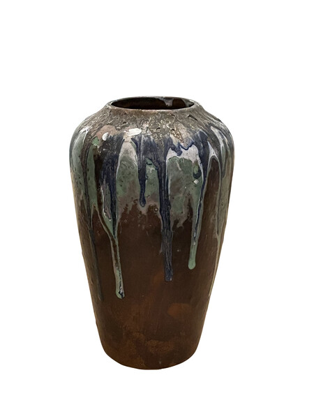 Contemporary Chinese Drip Glaze Vase