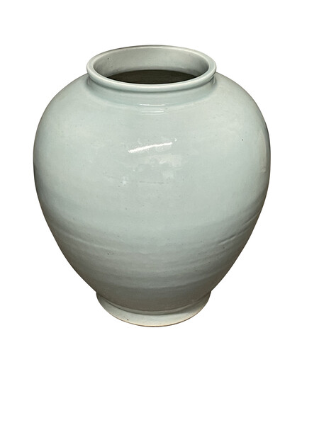 Contemporary Chinese Celadon Glazed Vase