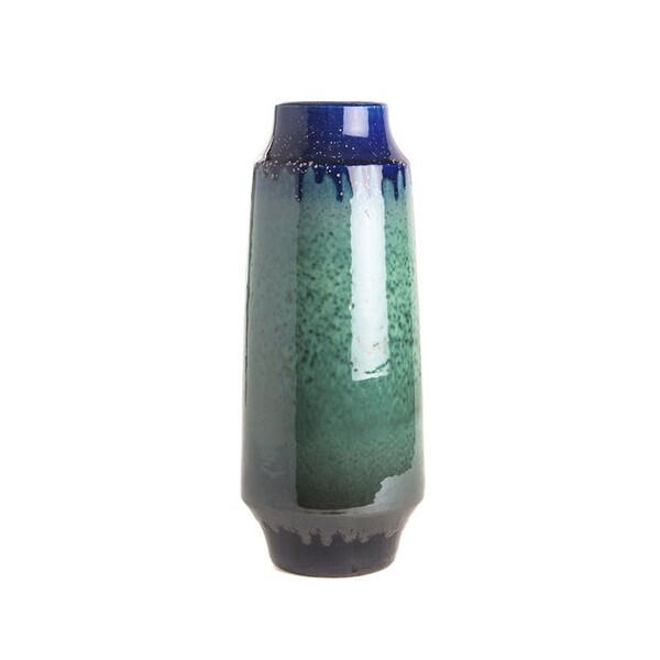 Contemporary Chinese Ceramic Cylinder Shaped Vase
