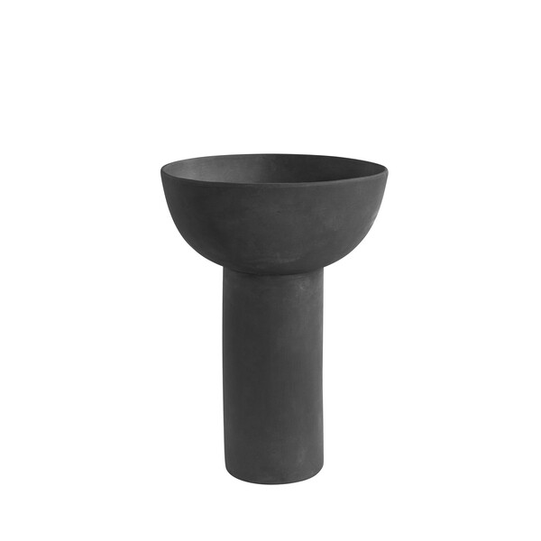Contemporary Chinese Dark Grey Vase