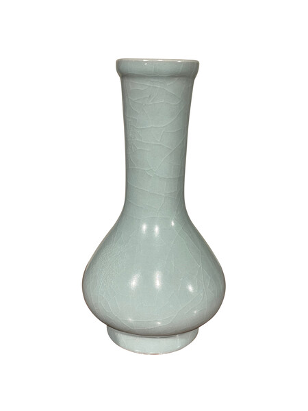Contemporary Chinese Pale Turquoise Vase