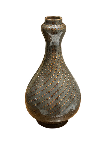 Contemporary Chinese Pin Dot Vase