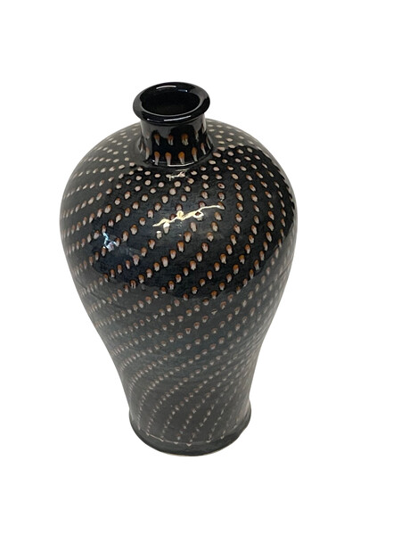 Contemporary Chinese Pin Dot Vase