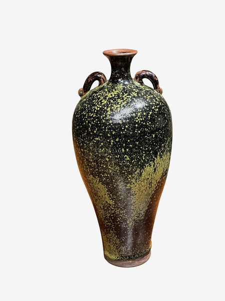 Contemporary Chinese Speckled Glaze Tulip Shaped Vase
