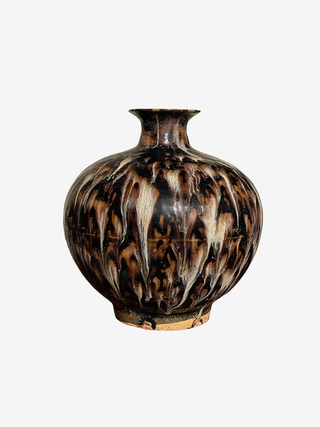 Contemporary Chinese Tortoise Glaze Vase