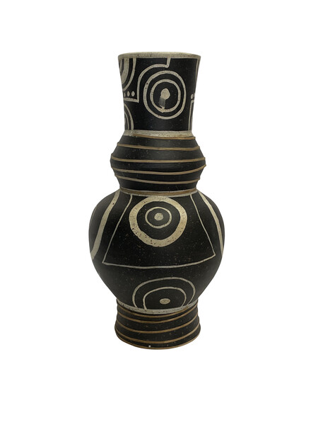 Contemporary Chinese Tribal Pattern Vase
