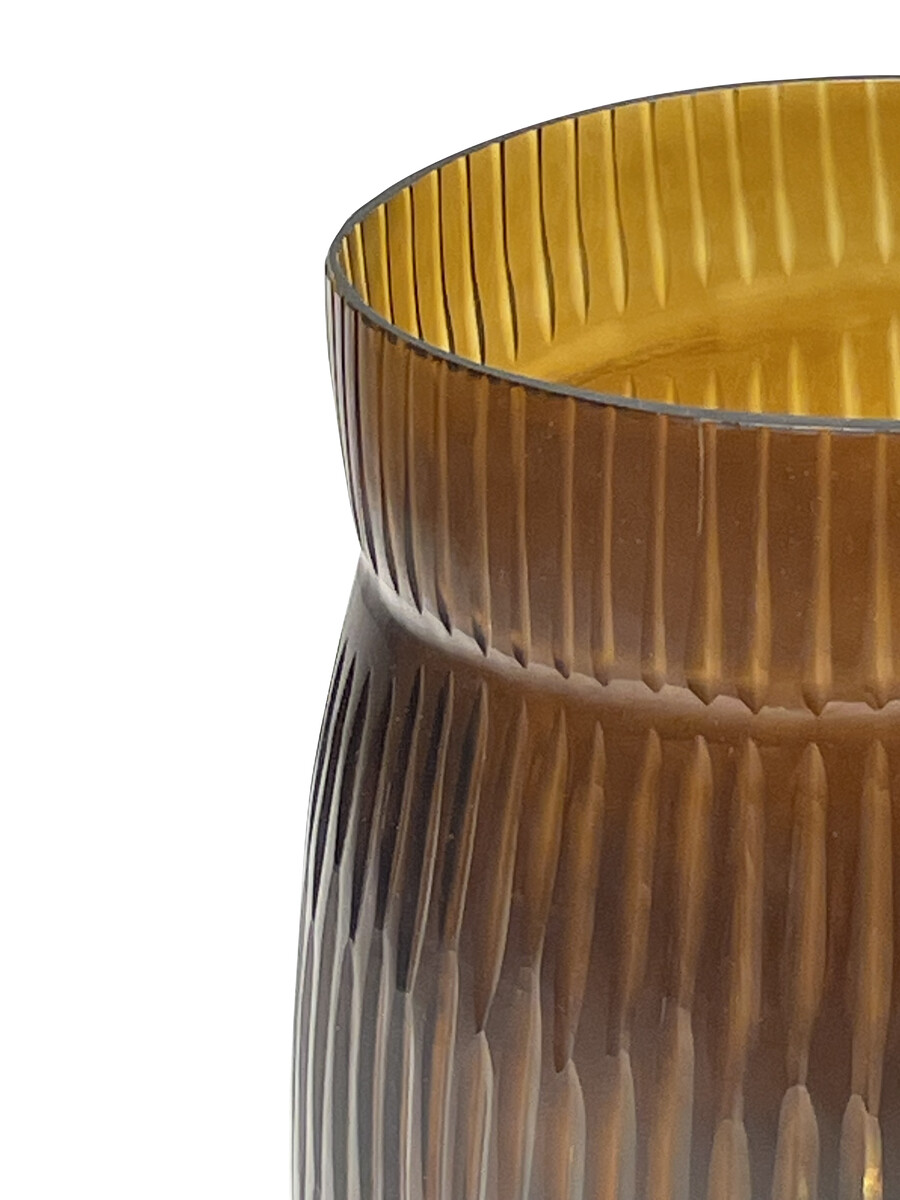 Balsamo Antiques | Contemporary Romanian Tortoise Color Vertical Rib ...