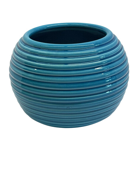 Mid Century French Horizontal Rib Vase