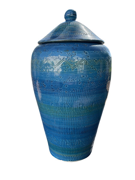 Mid Century French Lidded Vase