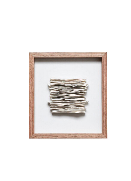 Contemporary French Framed Textured Porcelain Strips