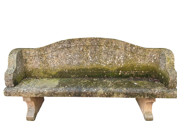 19thc Italian Stone Garden Bench