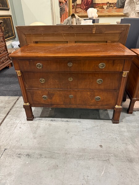 19thc Italian Three Drawer Commode