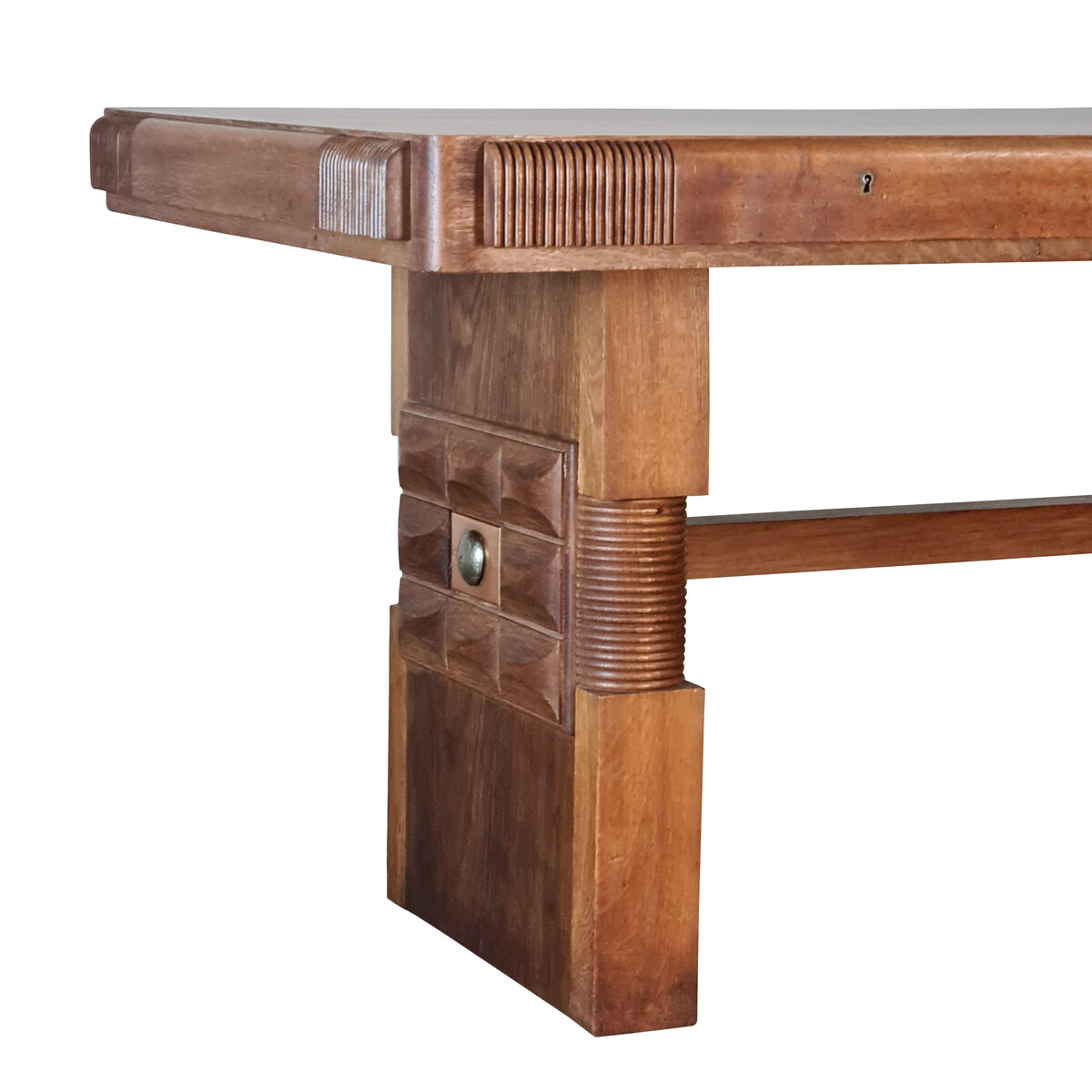 Balsamo Antiques | 1930's French Charles Dudouyt Console Table/Desk